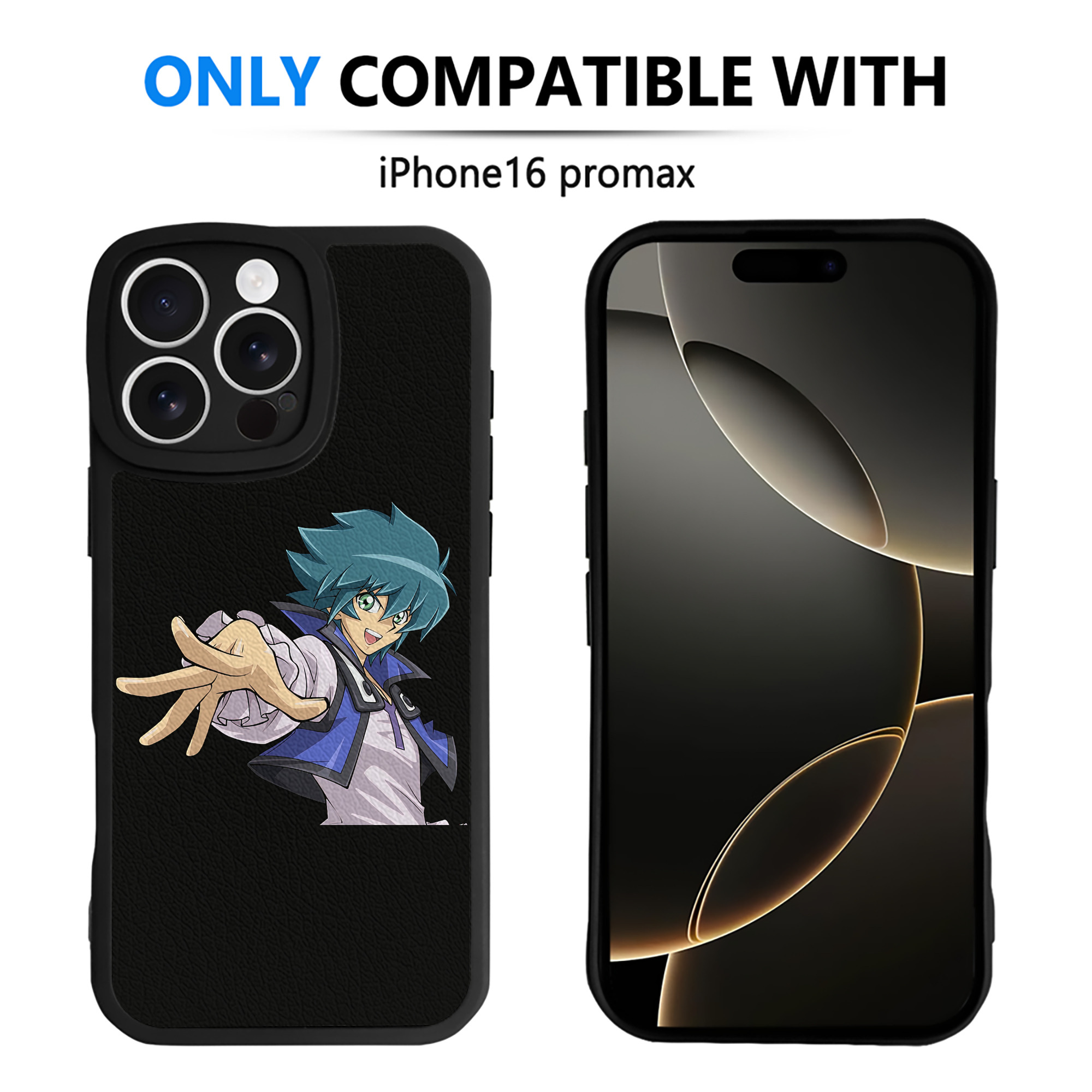 （画像用） 遊☆戯☆王 Yu-Gi-Oh! 【iPhone 16シリーズ対応】シリコンスマホケース（レザー調） 材質：シリコン